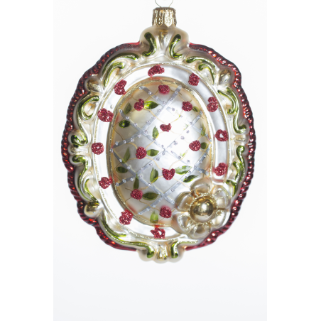 Christbaumschmuck-Glasornament Ornament oval