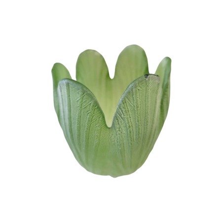 Teelichthalter-Windlicht Tulpe hellgrün
