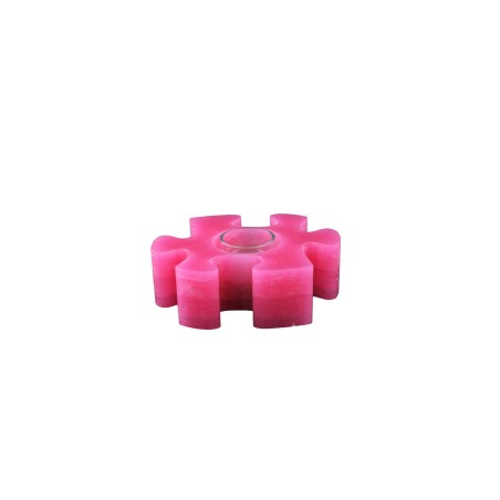Teelicht-Kerze Puzzle pink