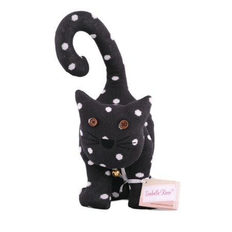 Türstopper Cat black with white dots