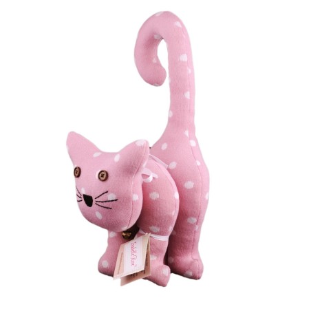Türstopper Cat Pastel pink with dots