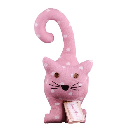Türstopper Cat Pastel pink with dots