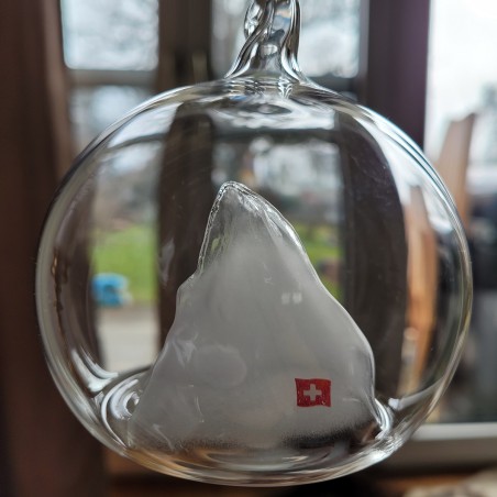 Weihnachtskugel-Glaskugel Matterhorn