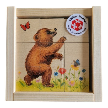 Puzzle - Würfelpuzzle kleiner BärenKindergeschenk